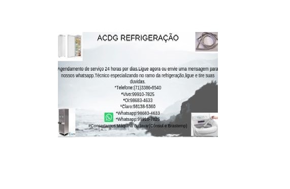 100% Refrigeração conserto em geral