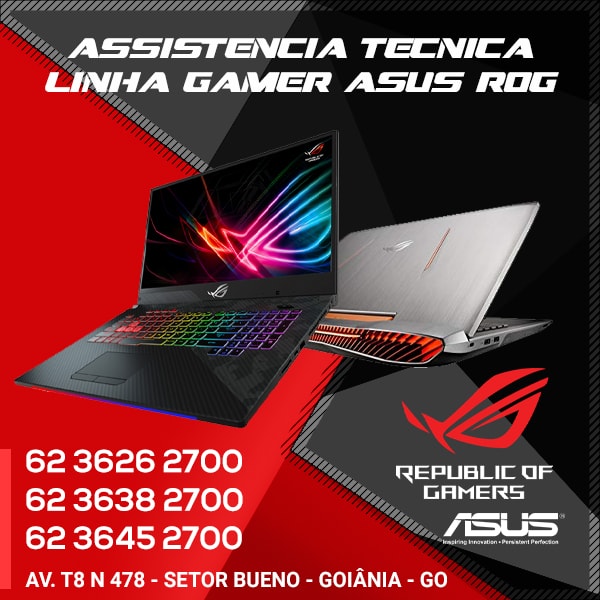 62 3645 2700 – ASSISTÊNCIA TÉCNICA ASUS GOIÂNIA GOIÁS