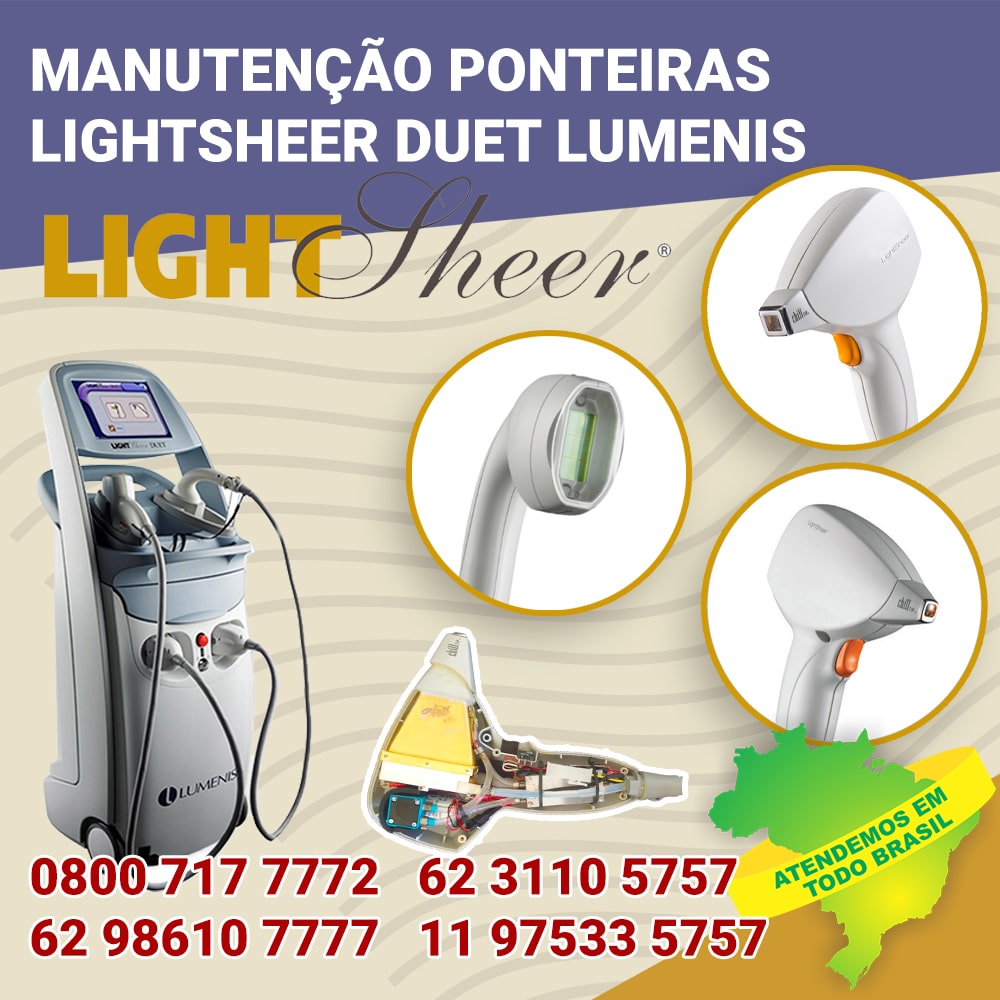 62 3110 5757 MANUTENÇÃO EM PONTEIRAS LIGHTSHEER LUMENIS BRASIL
