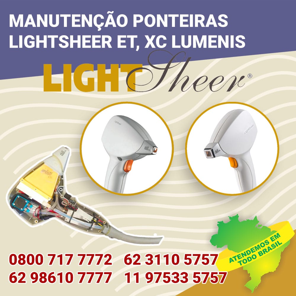 62 3110 5757 MANUTENÇÃO EM PONTEIRAS LIGHTSHEER LUMENIS BRASIL