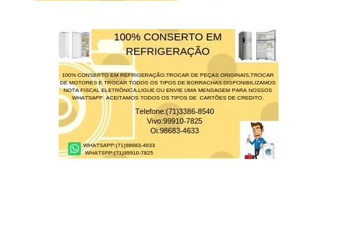 Conserto de Geladeira e etc…