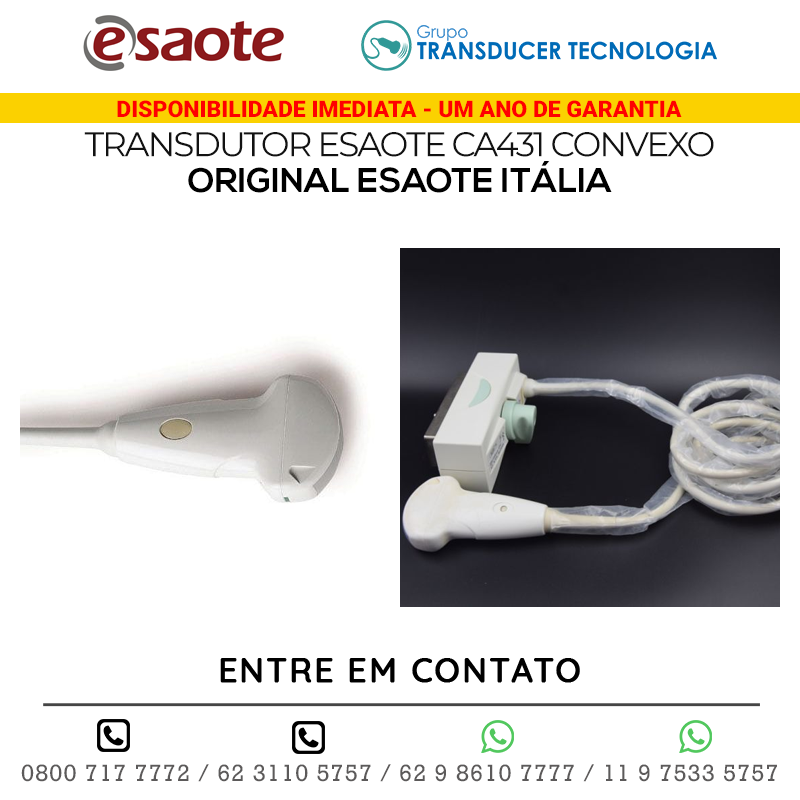 TRANSDUTORES ESAOTE, VARIOS MODELOS, NOVOS, ORIGINAIS ESAOTE ITÁLIA