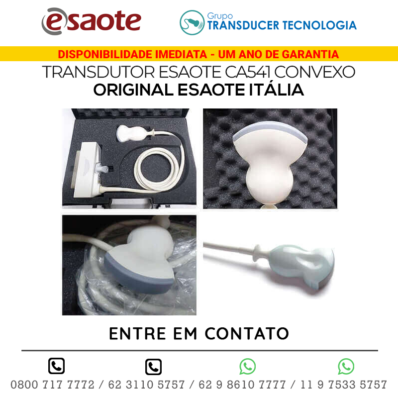 TRANSDUTORES ESAOTE, VARIOS MODELOS, NOVOS, ORIGINAIS ESAOTE ITÁLIA