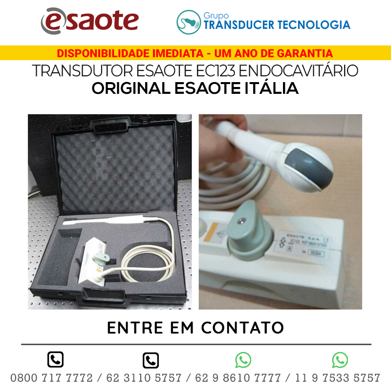TRANSDUTORES ESAOTE, VARIOS MODELOS, NOVOS, ORIGINAIS ESAOTE ITÁLIA