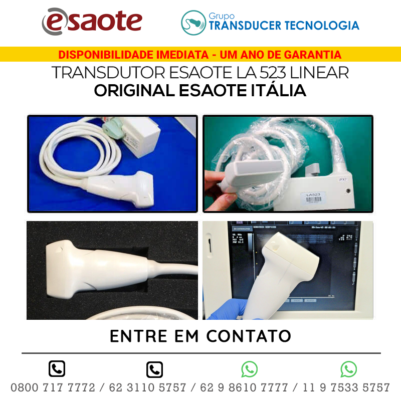 TRANSDUTORES ESAOTE, VARIOS MODELOS, NOVOS, ORIGINAIS ESAOTE ITÁLIA
