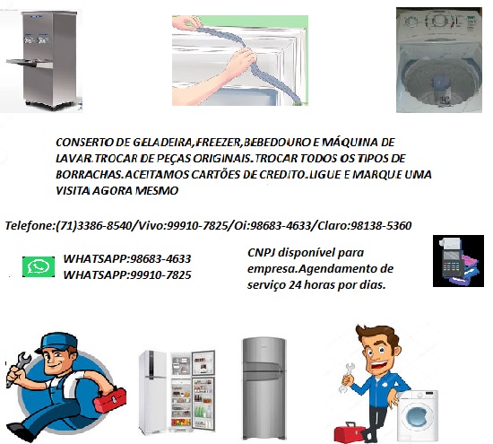 100% conserto de geladeira em geral