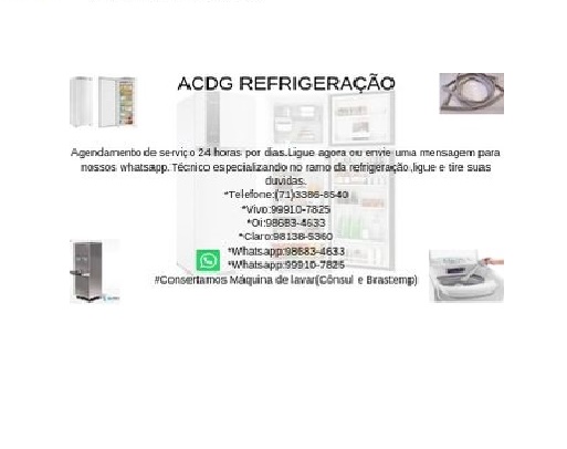 Refrigeração conserto de geladeira