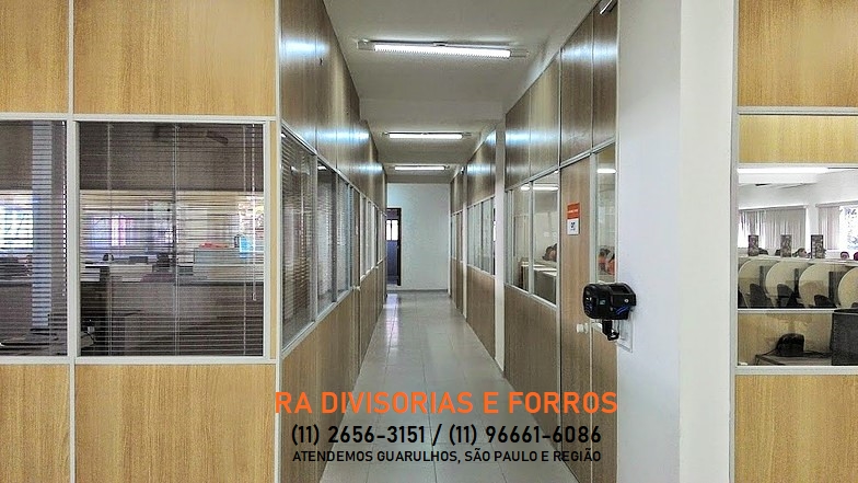 Divisoria em Guarulhos-SP eucatex drywall forro isopor pvc vidro divisorias usadas