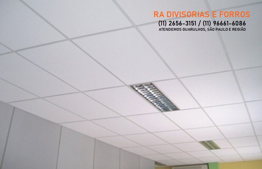 Divisoria em Guarulhos-SP eucatex drywall forro isopor pvc vidro divisorias usadas