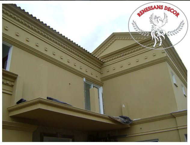 Moldura em isopor area externa para fachada EPS