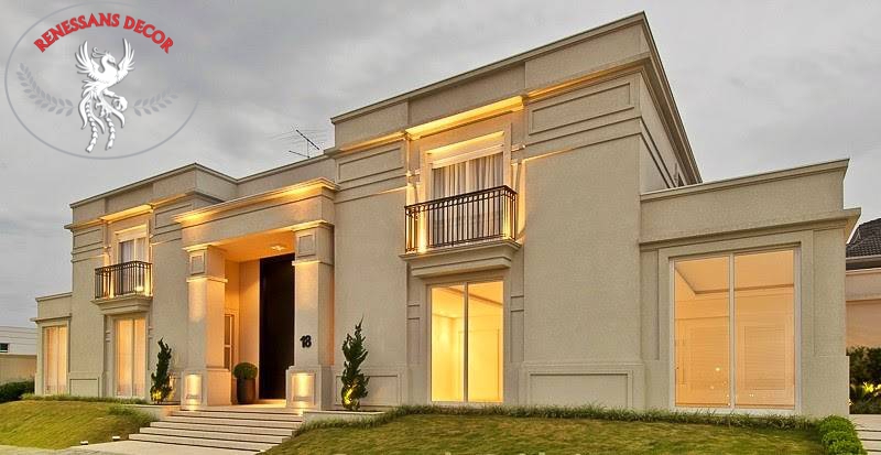 Moldura externa para casas que substitui moldura de cimento
