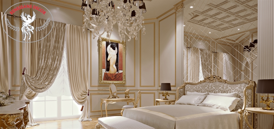 Boiserie europeu Luxury dourado
