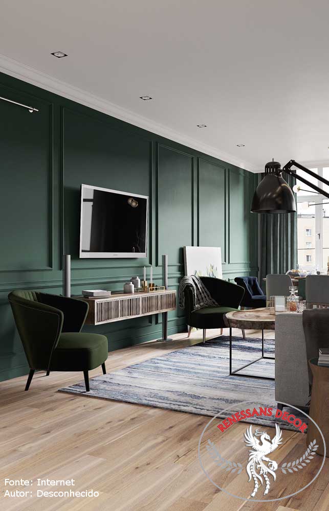 Boiserie  Classico em poliuretano que imita gesso