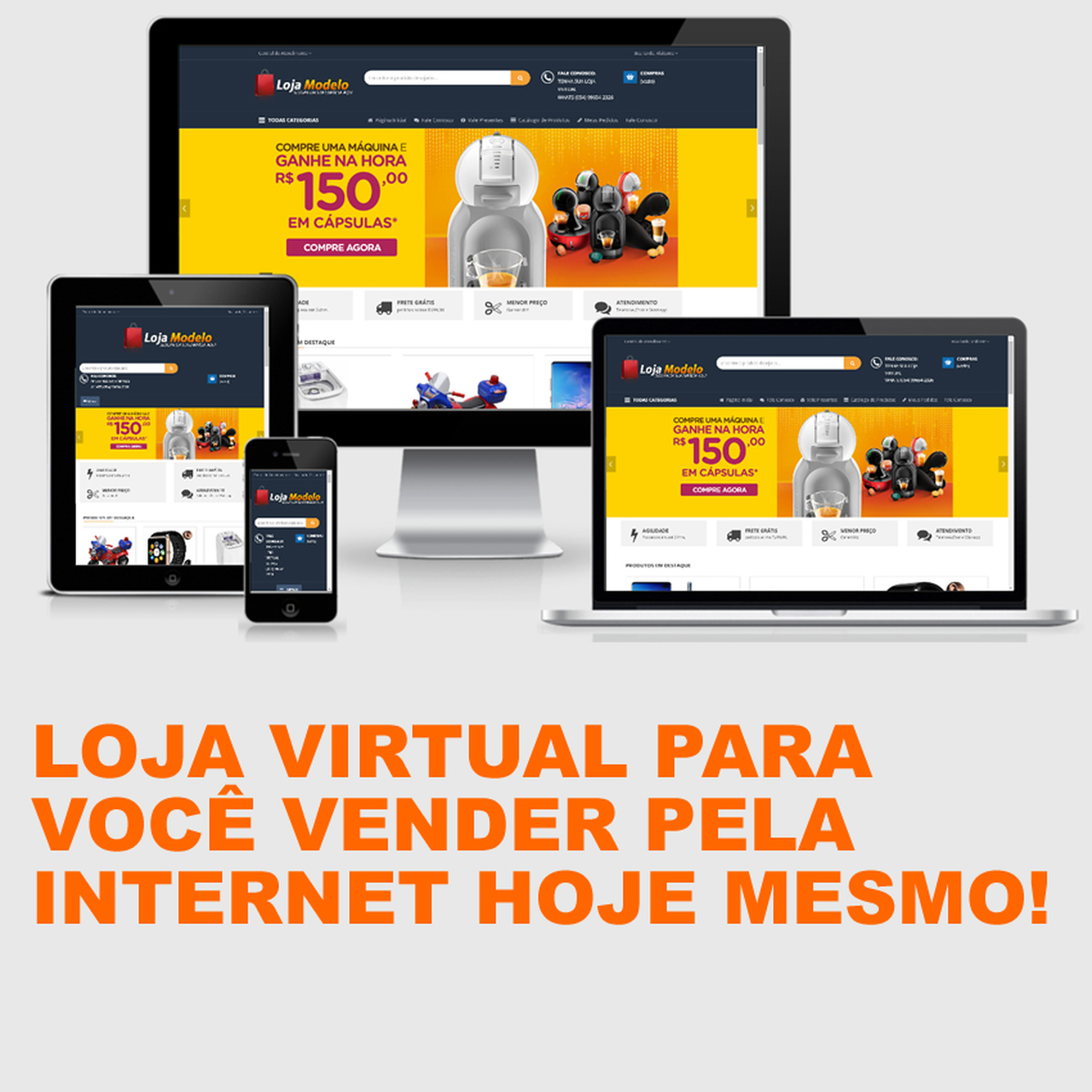 criação de sites, marketplace e aplicativos pwa