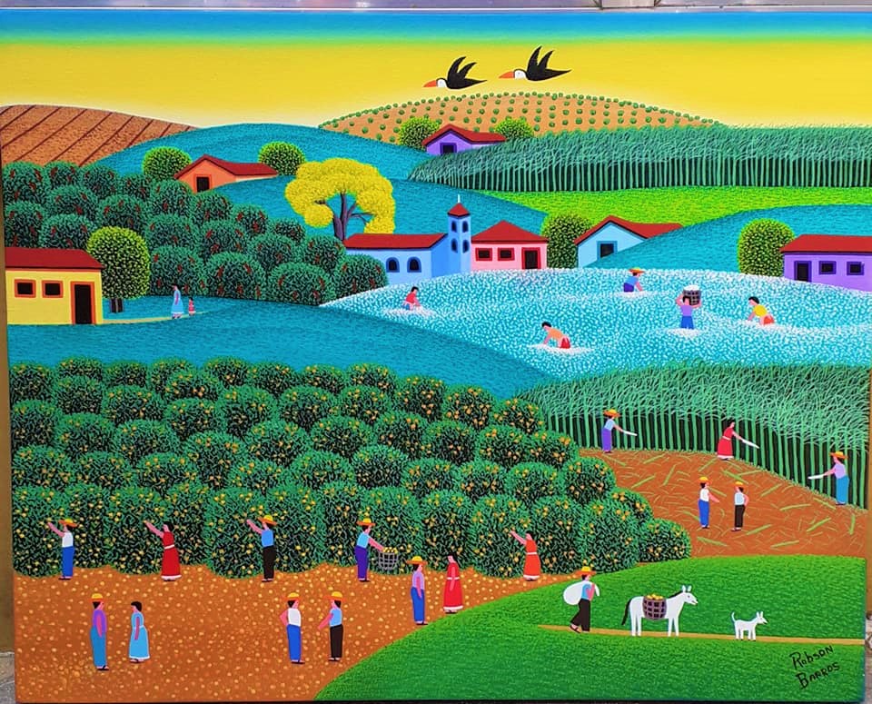 LINDAS TELAS DE ROBSON BARROS ARTISTA NAIF