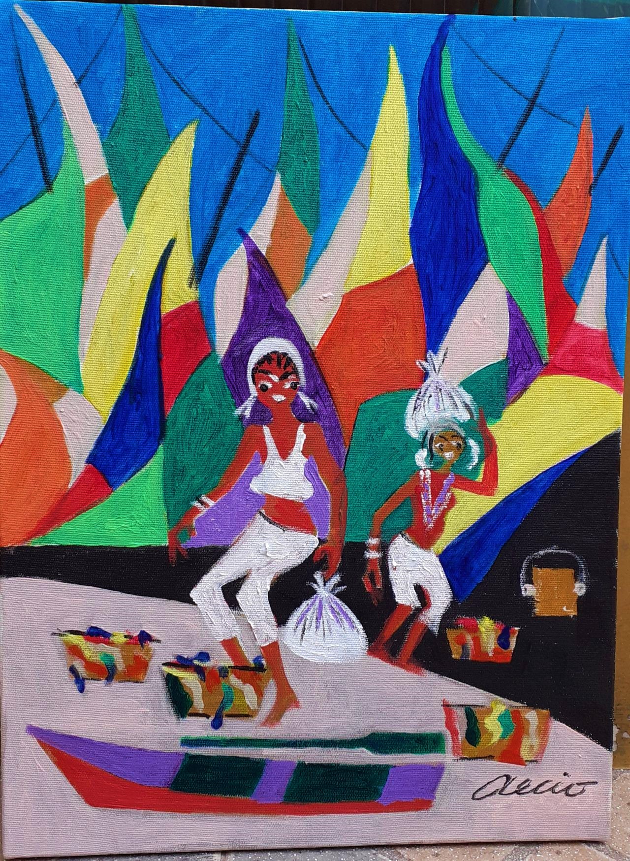 LINDAS TELAS DE AECIO ARTISTA NAIF