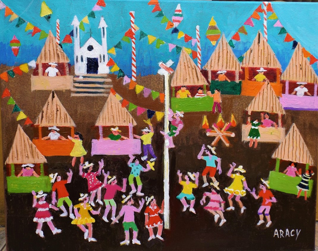 BELAS OBRAS DE ARACY ARTISTA NAIF