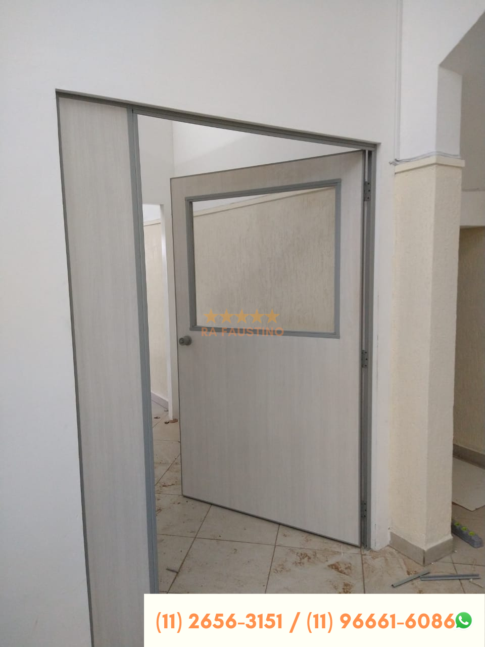 Divisória de gesso acartonado (drywall)