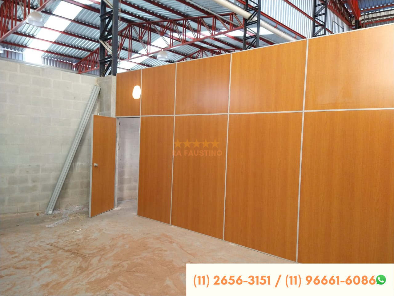 Divisória de gesso acartonado (drywall)