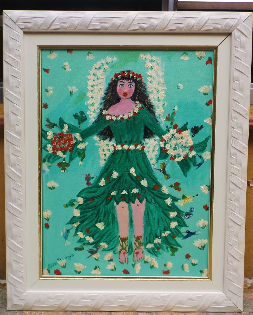 FATIMA CAMARGO ARTISTA NAIF MEDIDA DA TELA 40X30