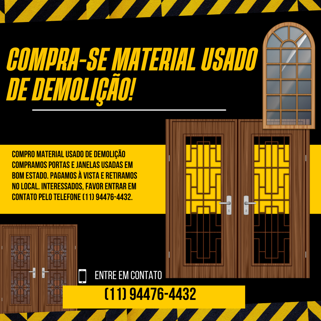 Compra de Material Usado de Demolição