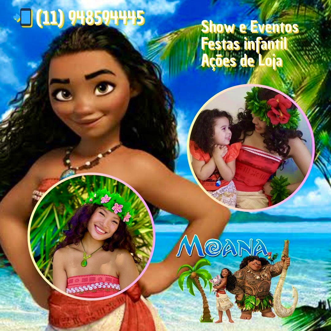 Moana animação de festas