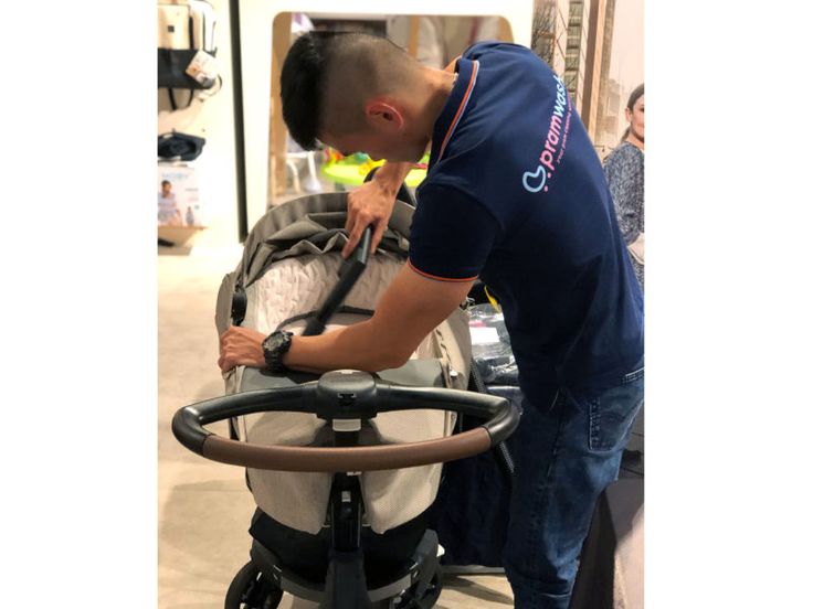 Limpeza e manutenção de carrinhos de bebê