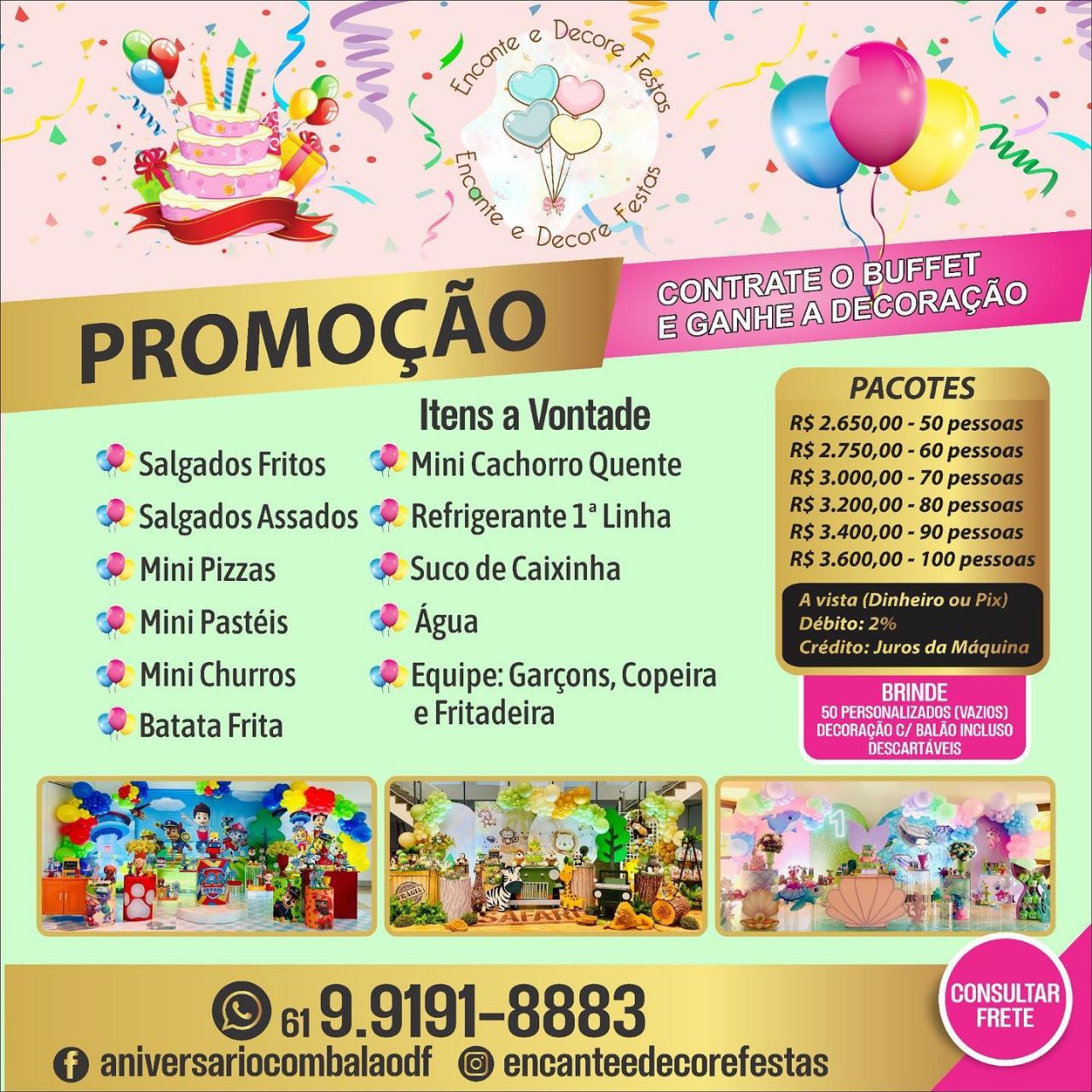 Festa infantil e decoração de aniversário infantil e criança em Brasilia df