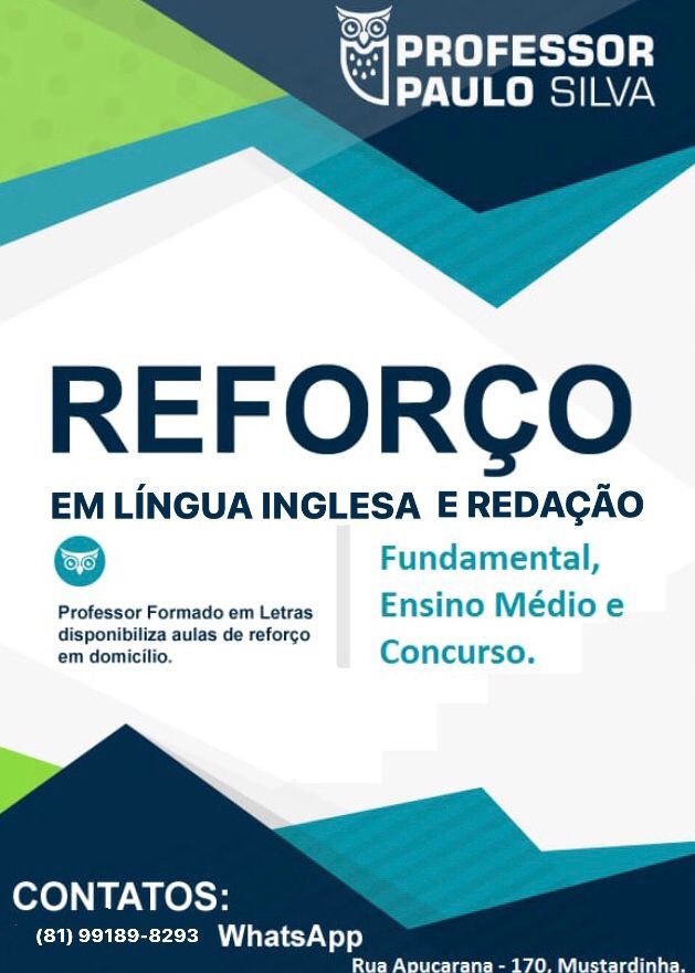 Aula de Redação em Recife 99189-8293