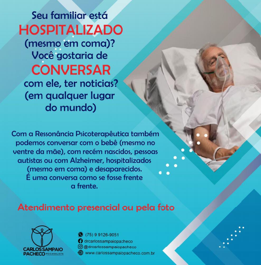 PSICANALISTA CARLOS SAMPAIO PACHECO FEIRA DE SANTANA 75 991269051 whatsapp