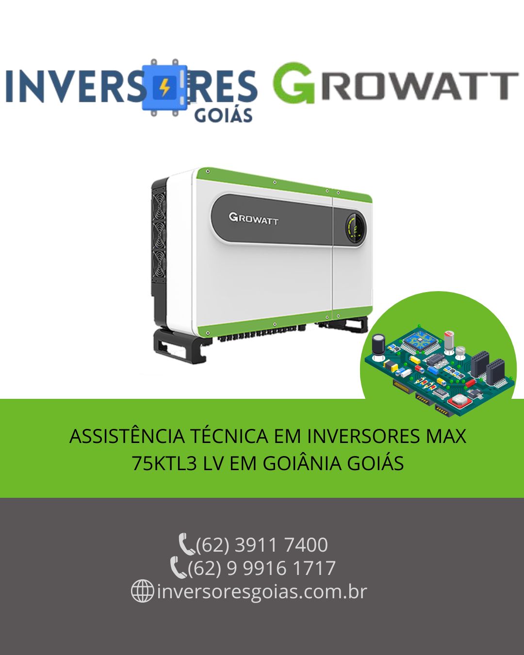 MANUTENÇÃO-INVERSORES-GROWATT-GOIANIA-GOIAS