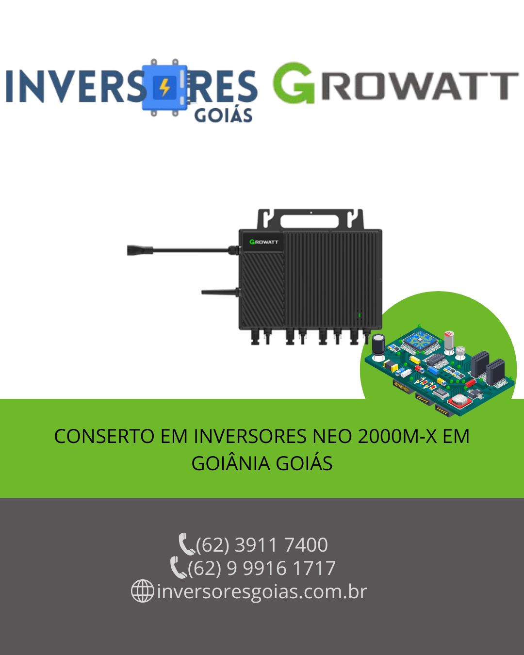 MANUTENÇÃO-INVERSORES-GROWATT-GOIANIA-GOIAS