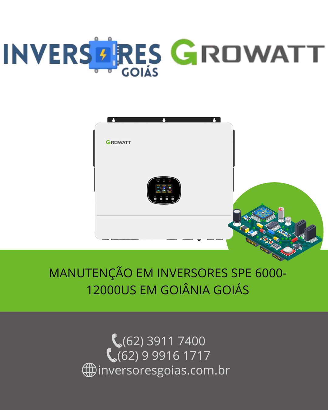 MANUTENÇÃO-INVERSORES-GROWATT-GOIANIA-GOIAS