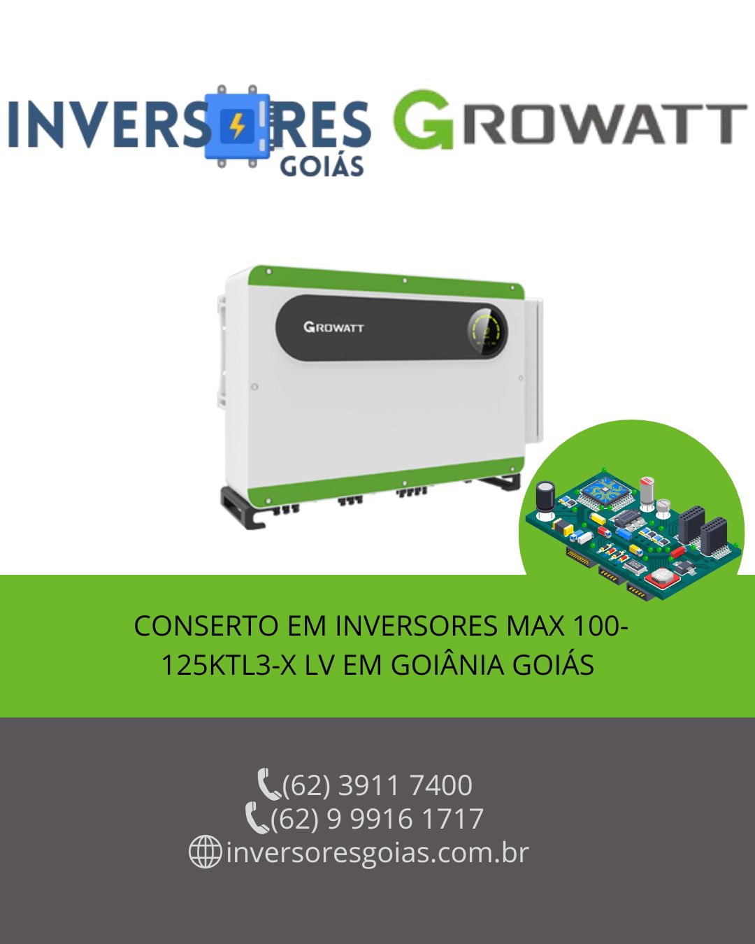 MANUTENÇÃO-INVERSORES-GROWATT-GOIANIA-GOIAS