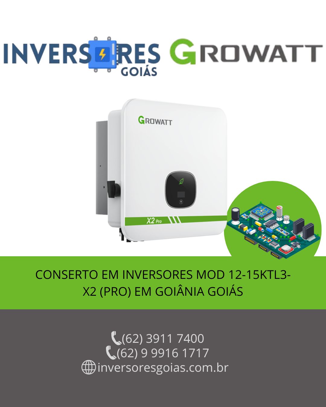 MANUTENÇÃO-INVERSORES-GROWATT-GOIANIA-GOIAS