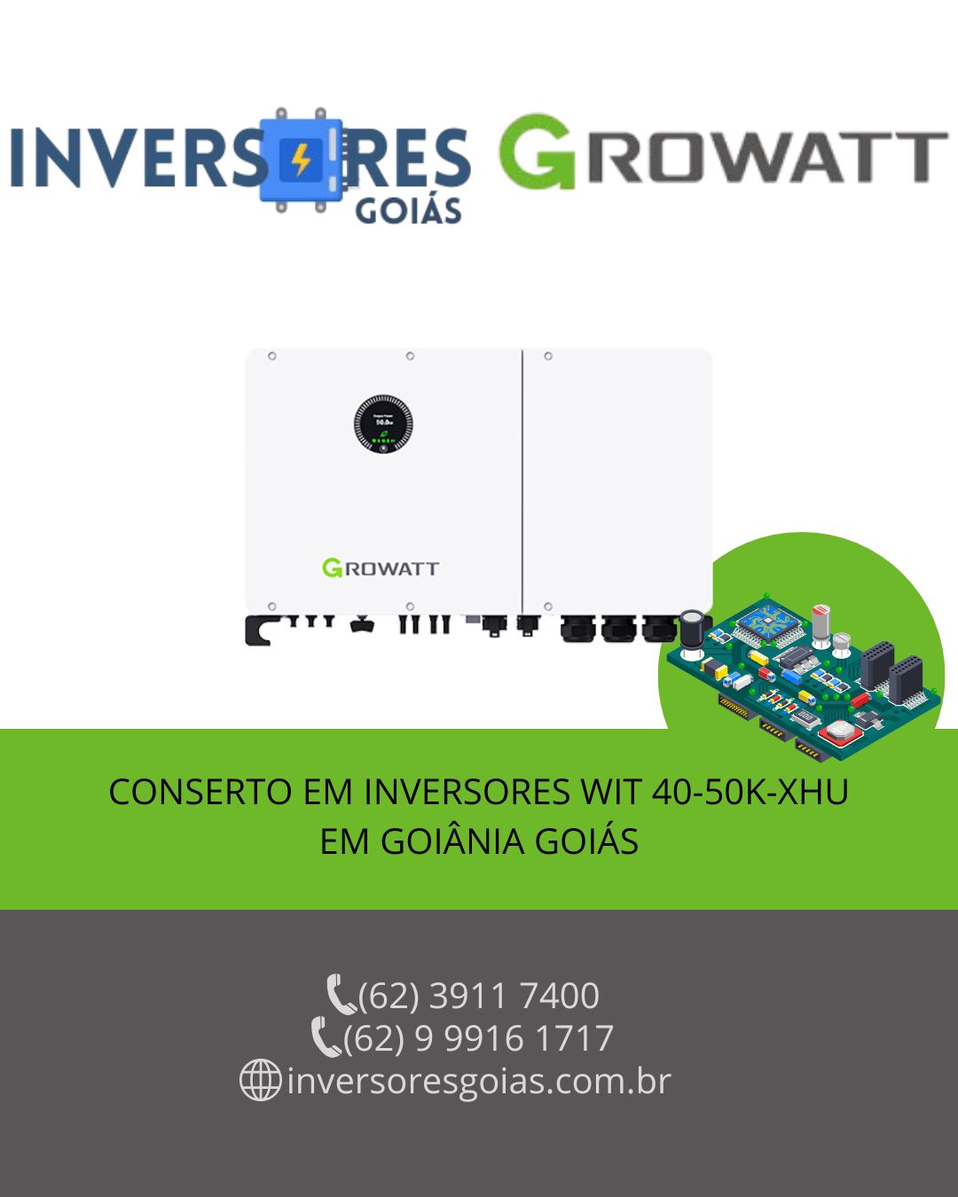 MANUTENÇÃO-INVERSORES-GROWATT-GOIANIA-GOIAS