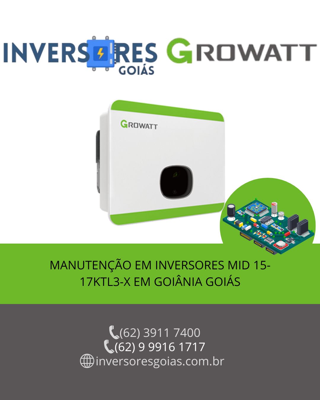 MANUTENÇÃO-INVERSORES-GROWATT-GOIANIA-GOIAS