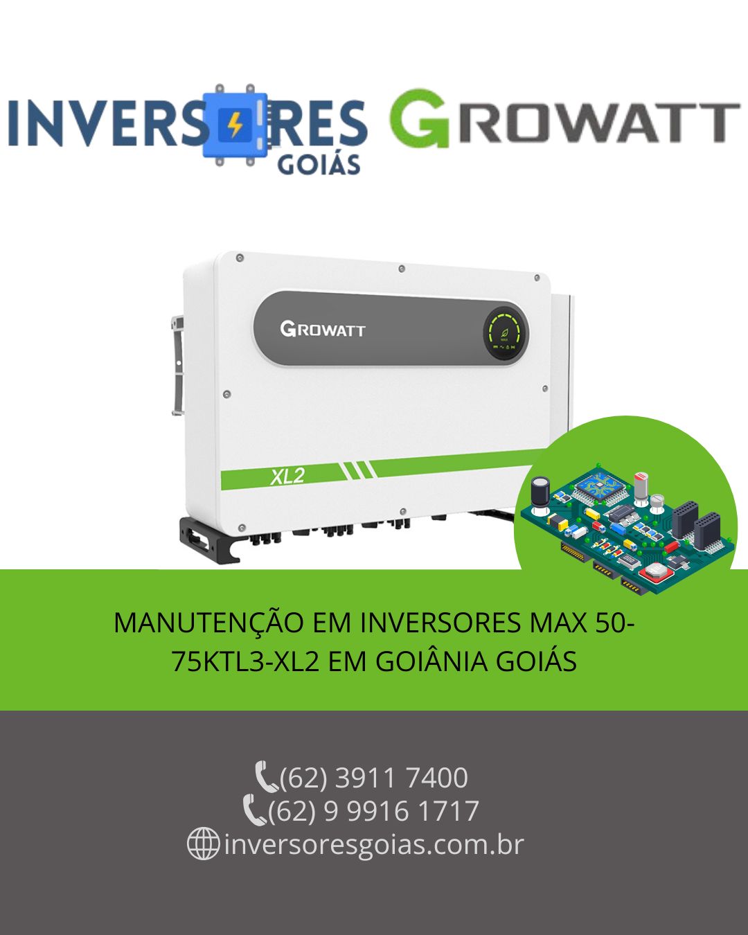 MANUTENÇÃO-INVERSORES-GROWATT-GOIANIA-GOIAS
