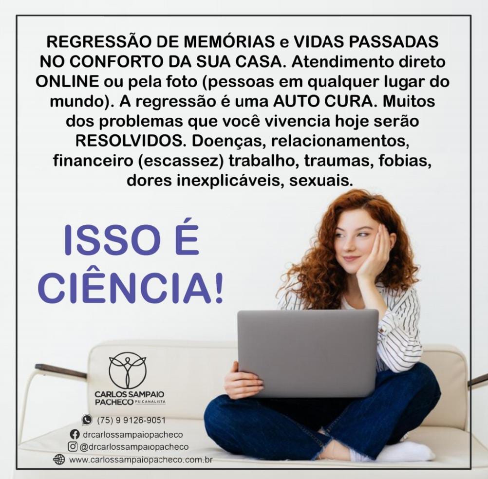 TERAPIA REGRESSDIVA FEIRA DE SANTANA BA 75 991269051whatsapp PRESENCIAL e ONLINE
